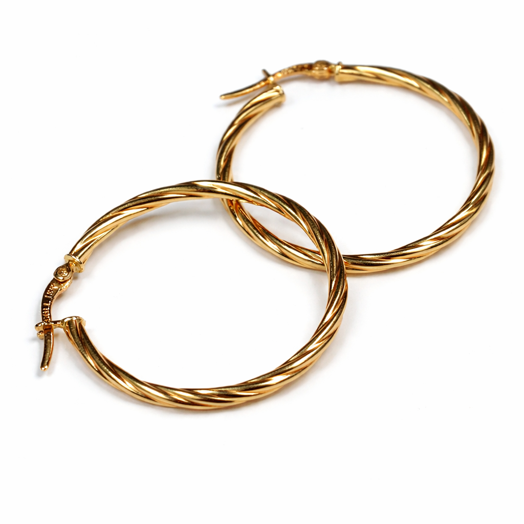 Candonga Entorchada Oro Amarillo 18K