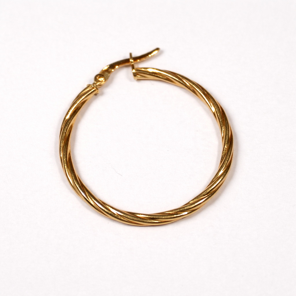 Candonga Entorchada Oro Amarillo 18K