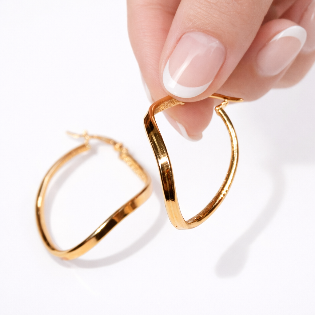 Candongas en Oro Amarillo 18k