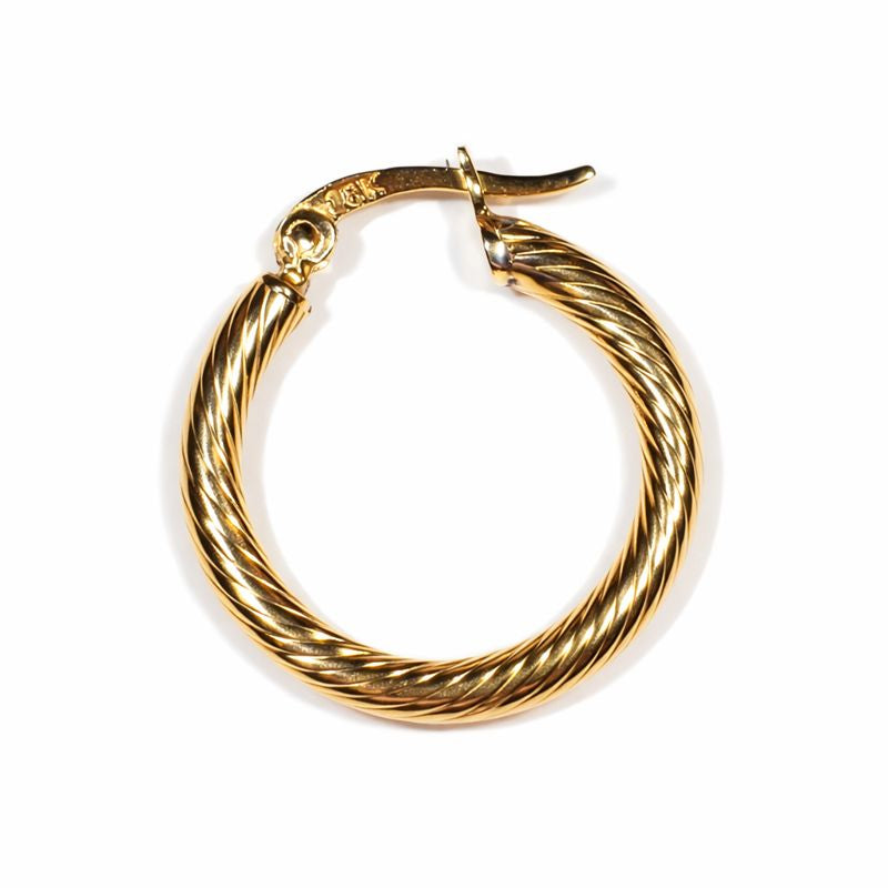 Candonga Entorchada Oro Amarillo 18K