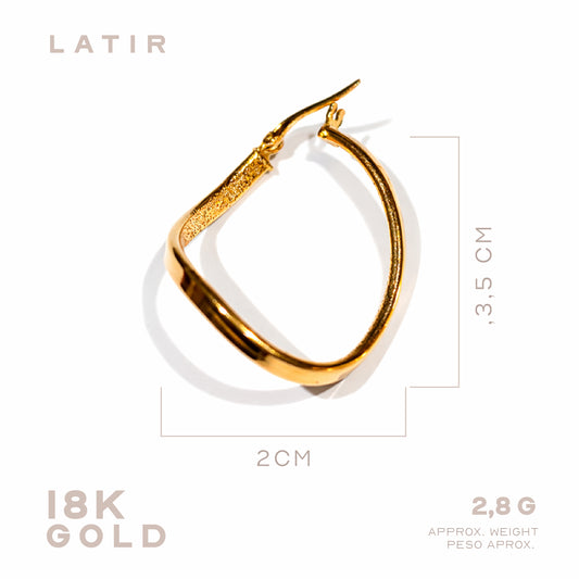Candongas en Oro Amarillo 18k